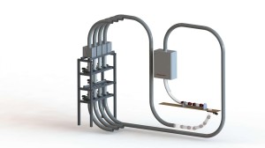 Beispiel-einer-4-Linien-Rohrpostanlage-mit-einer-separaten-Senden-und-Empfangsstation